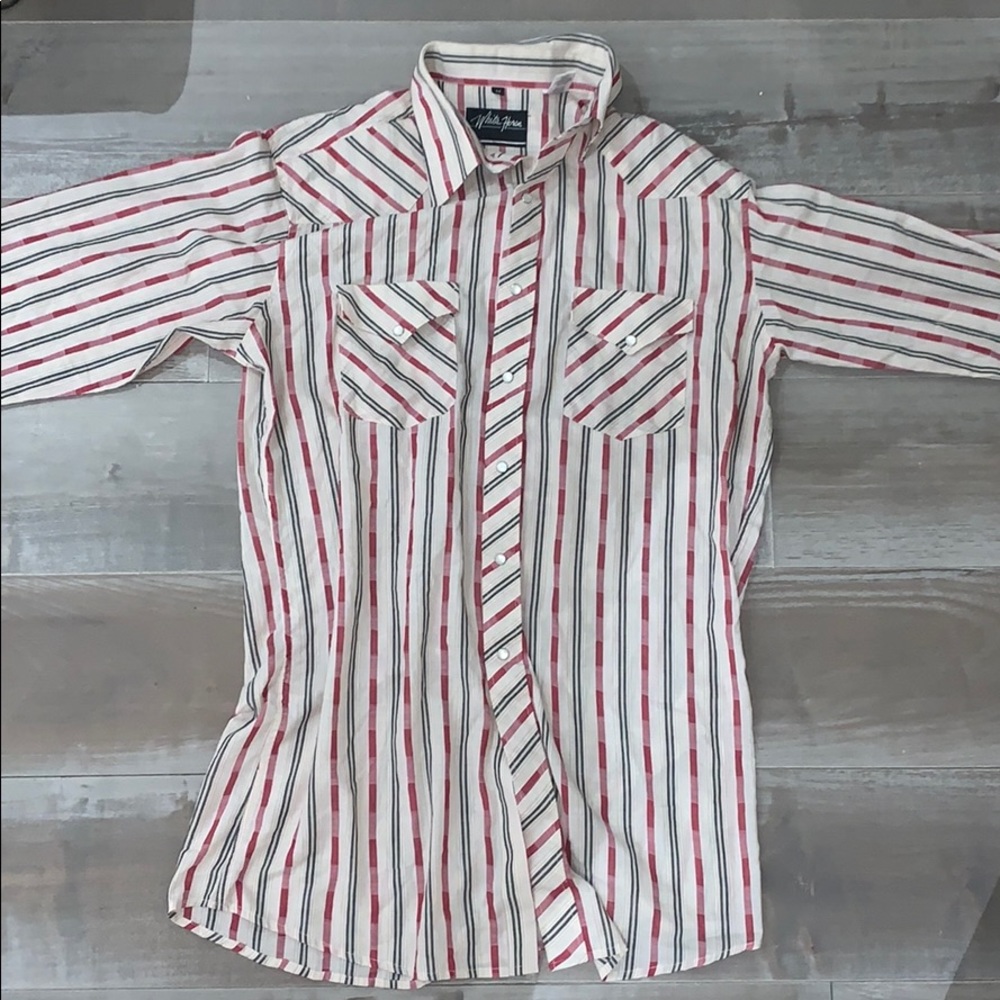 White Horse Men’s Medium Western Shirt